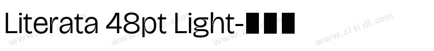 Literata 48pt Light字体转换
